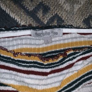 Off the shoulder knit crop top women’s large